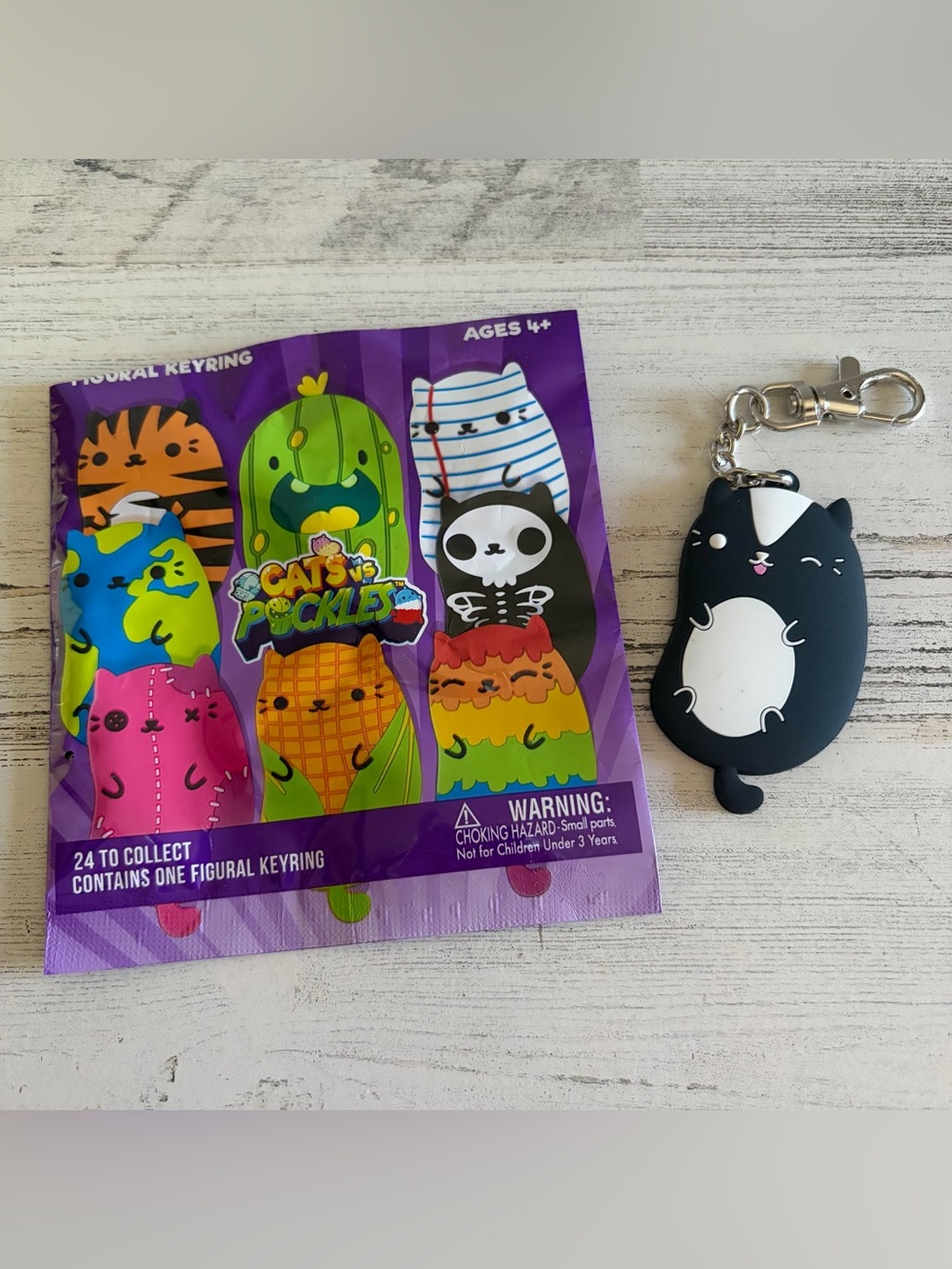 Cats vs Pickles Lil Stinker Skunk Keychain NEW